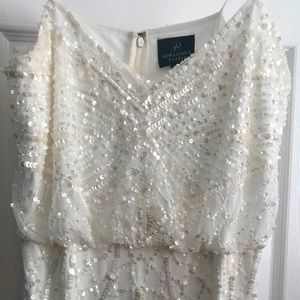 Adrianna Papell sequined gown